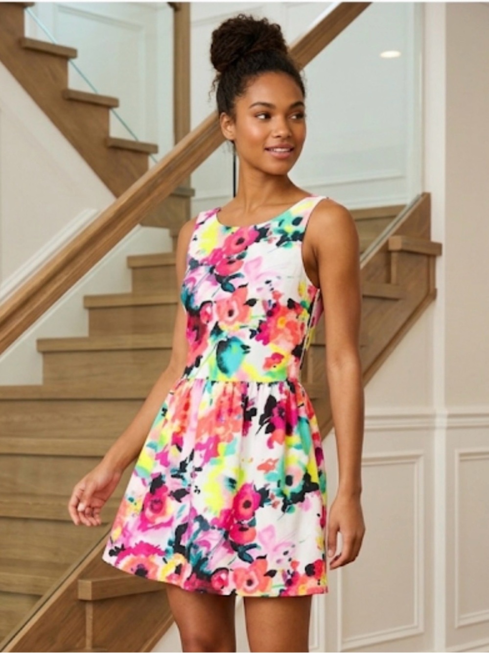 Love…ady floral a line dress
